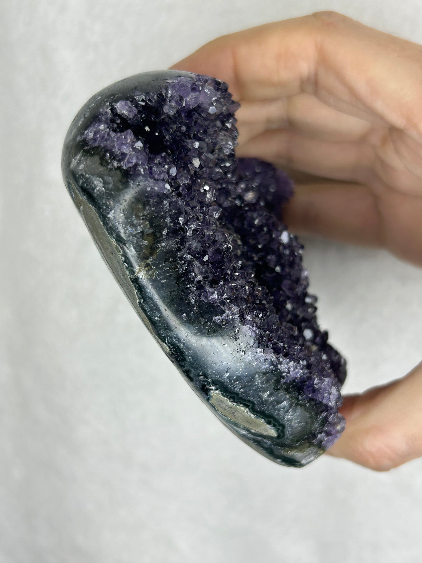💖💖Uruguayan HQ amethyst cluster heart B