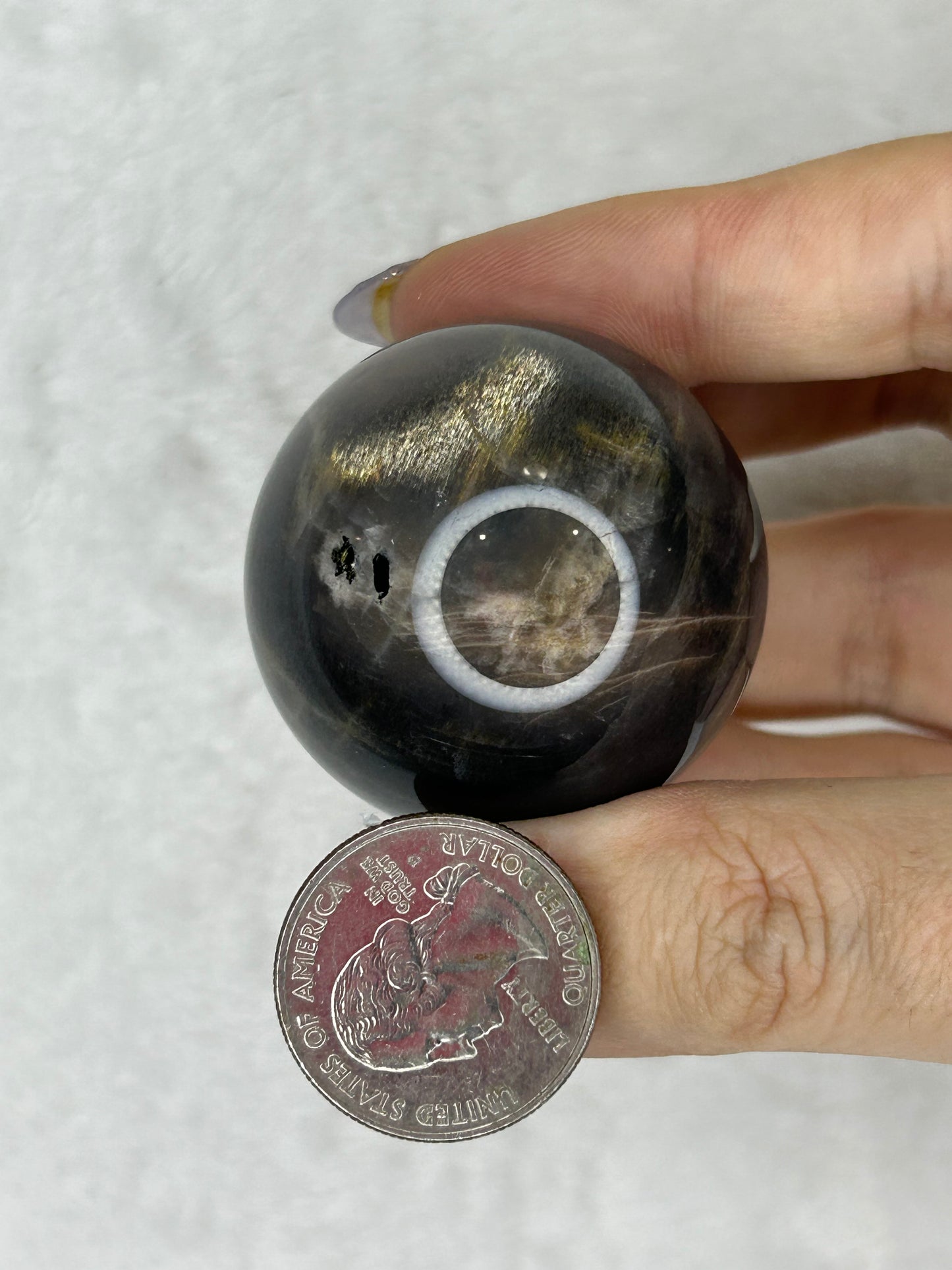 HQ Black Moonstone sphere D 🌑