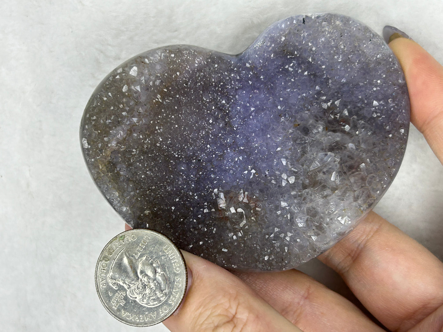 💖💖Galaxy amethyst heart