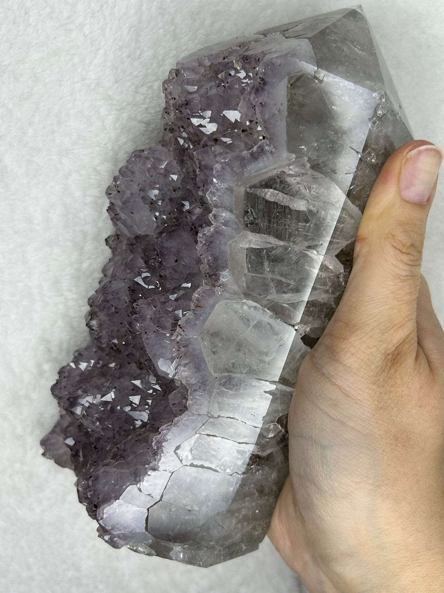 HQ Statement Piece Amethyst Cluster Tower
