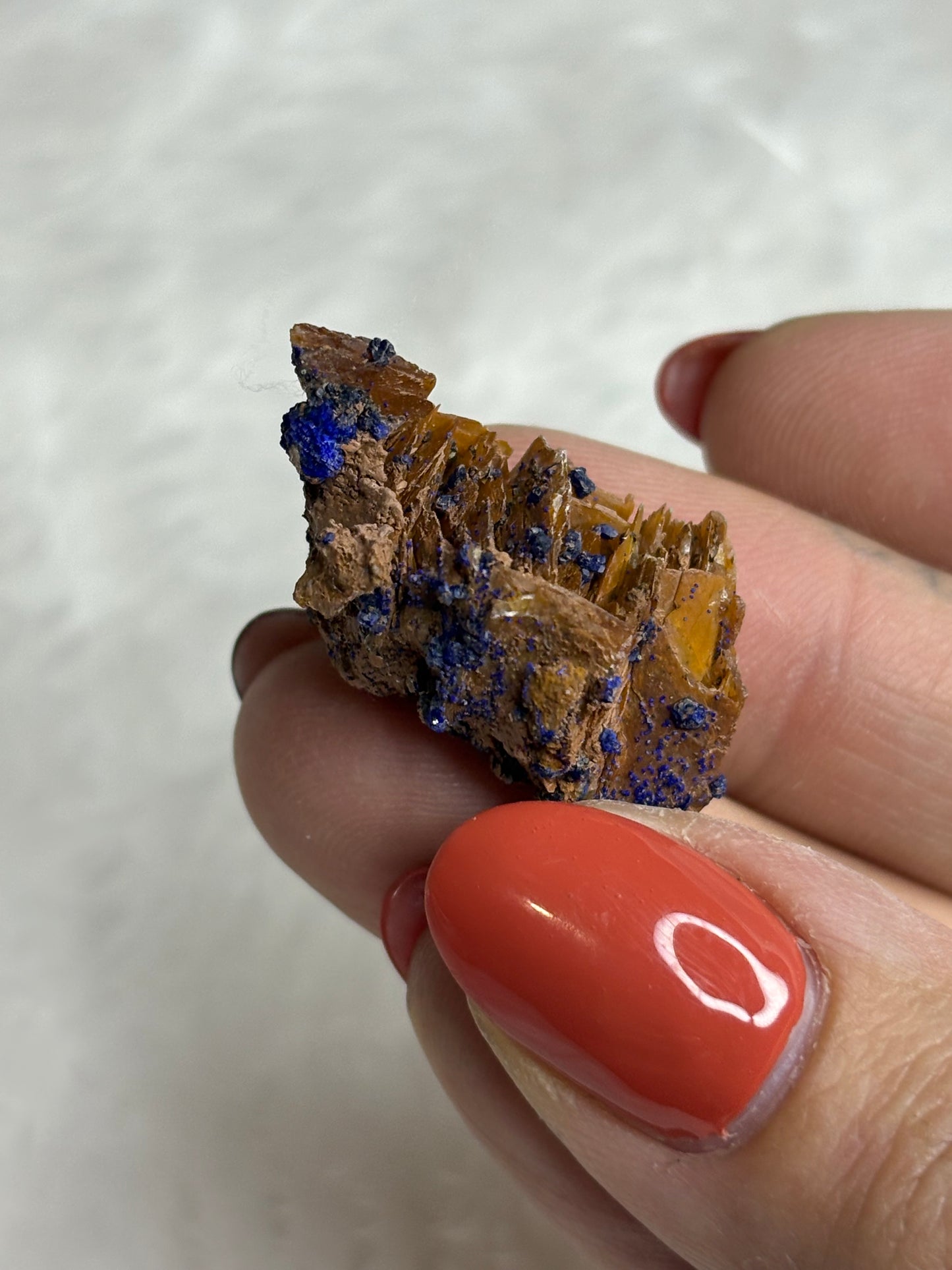 Malachite & azurite on barite