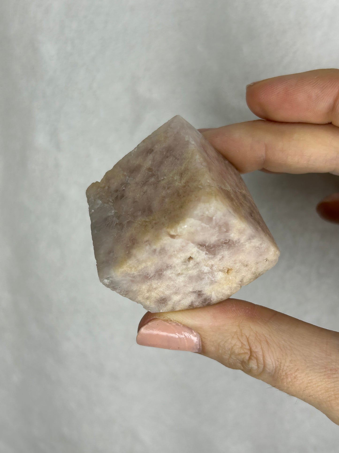 Pink Amethyst Floating Cube E
