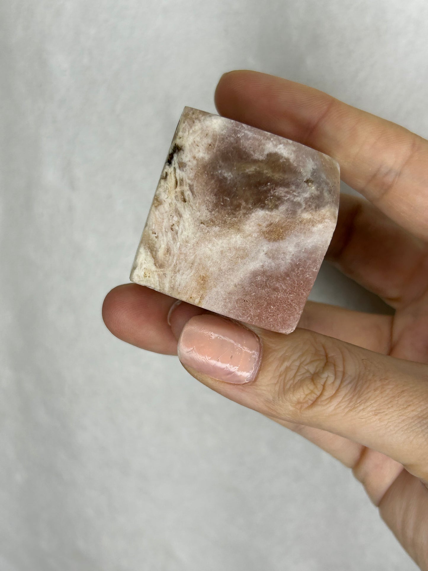Pink Amethyst Floating Cube C