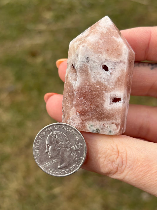 Druzy Pink Amethyst Tower R