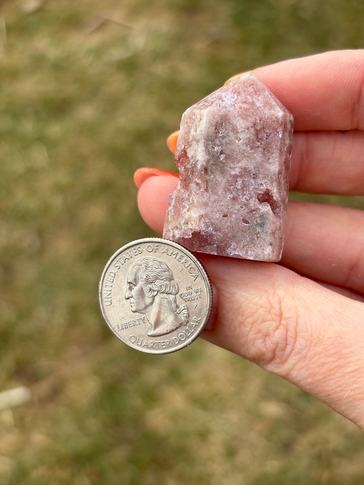 Druzy Pink Amethyst Tower AV