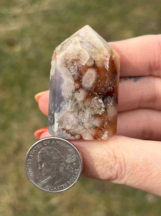 Druzy Pink Amethyst Tower AR