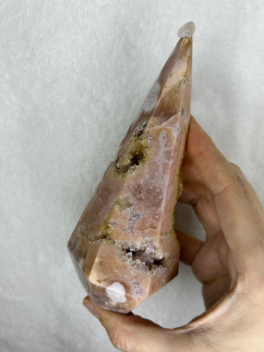 Pink amethyst diamond