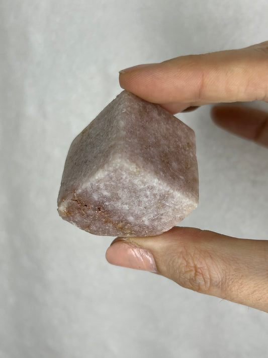 Pink Amethyst Floating Cube D