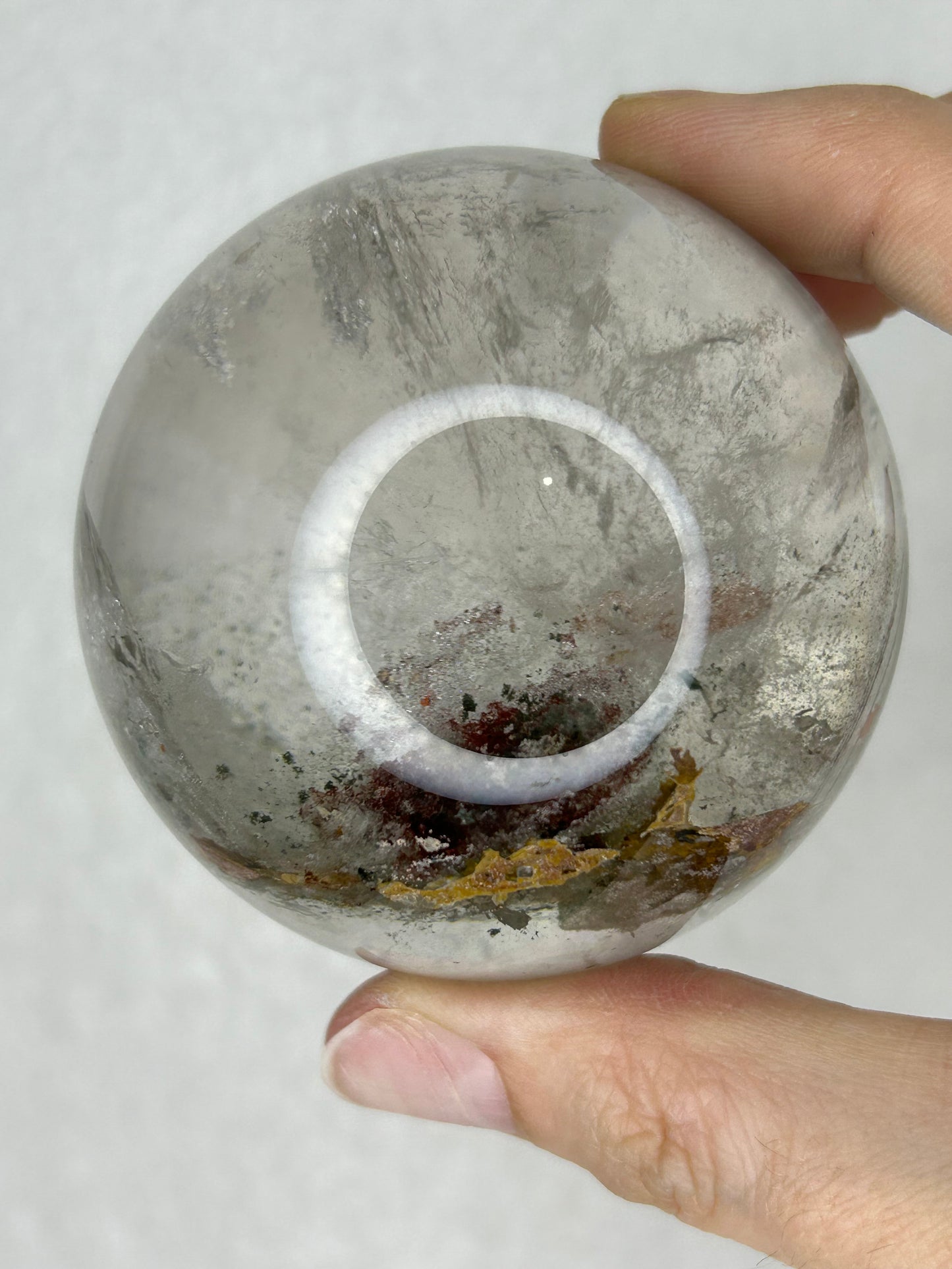 HQ Garden Quartz Sphere w/ Rainbows 🌈