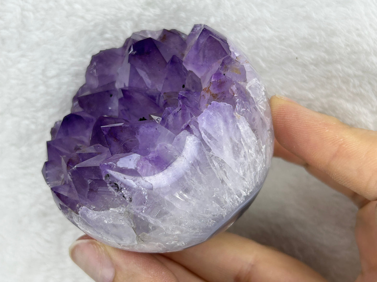 Brazilian Druzy Amethyst Agate Sphere C