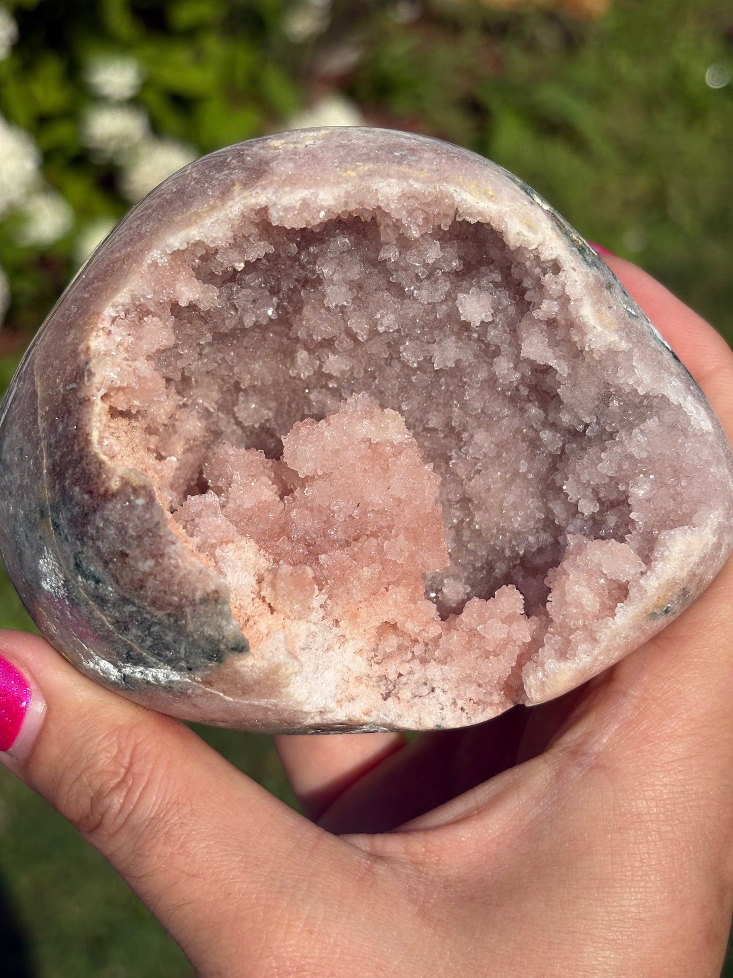 Druzy Pink Amethyst Cave Freeform