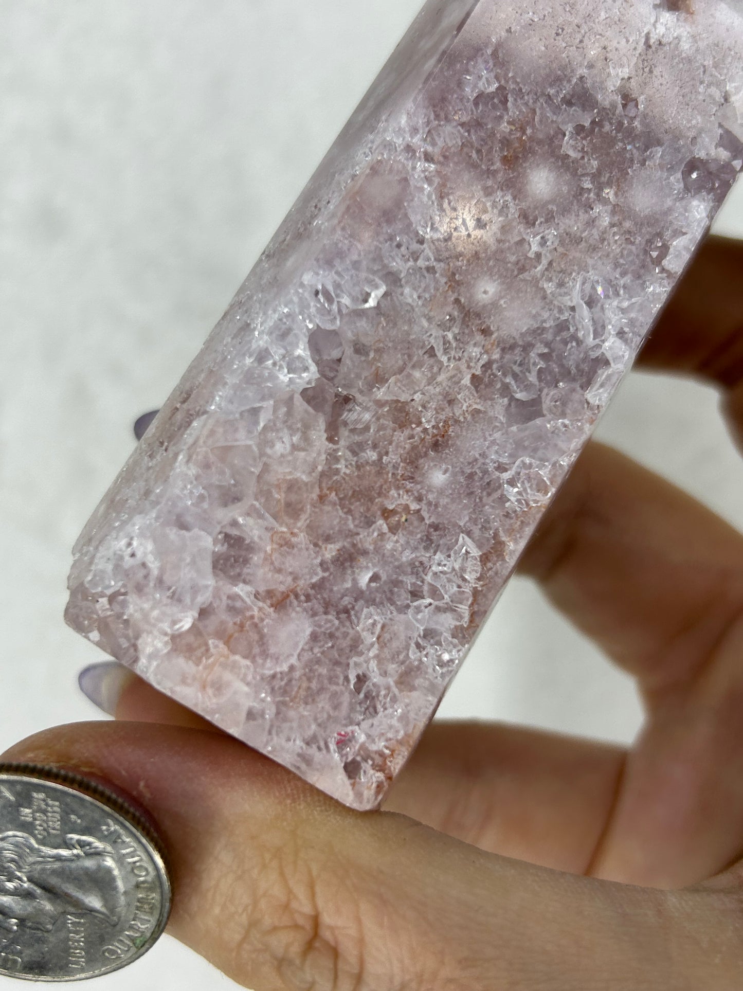 Lavender toned Pink Amethyst Tower