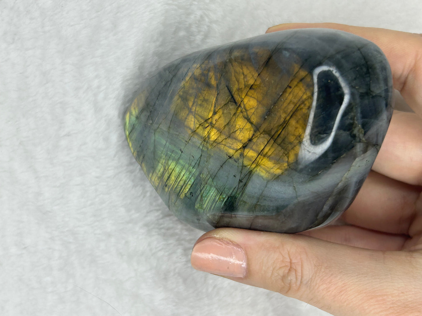 Rainbow/sunset flash labradorite freeform E