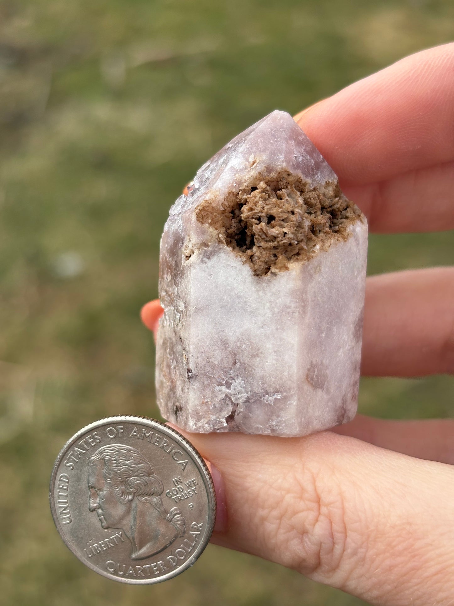 Druzy Pink Amethyst Tower AF