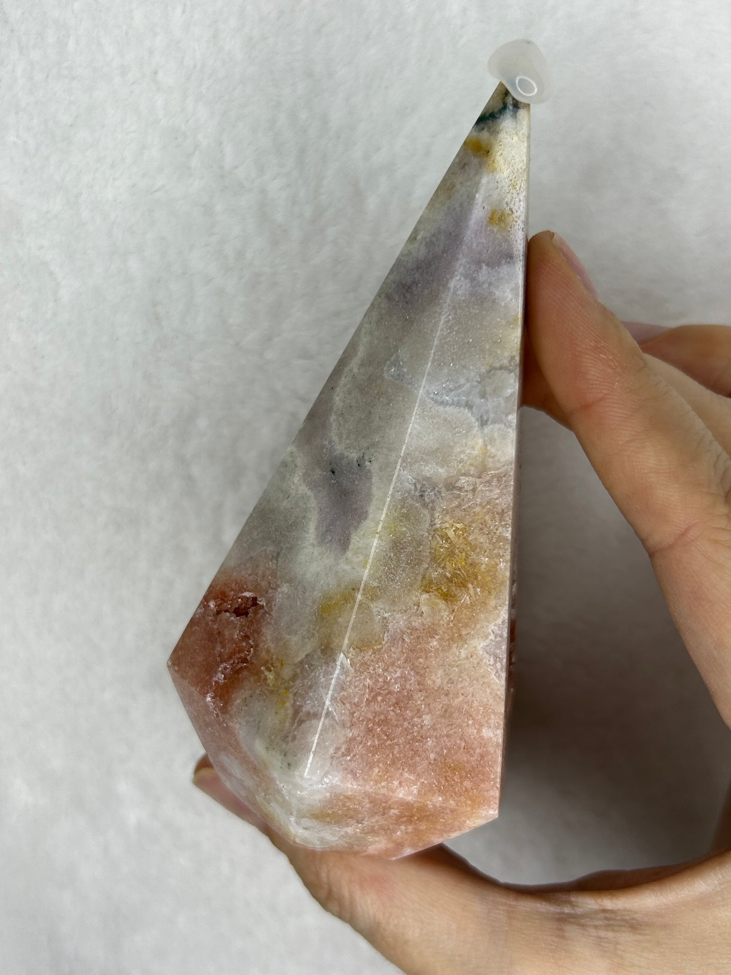 Pink amethyst diamond