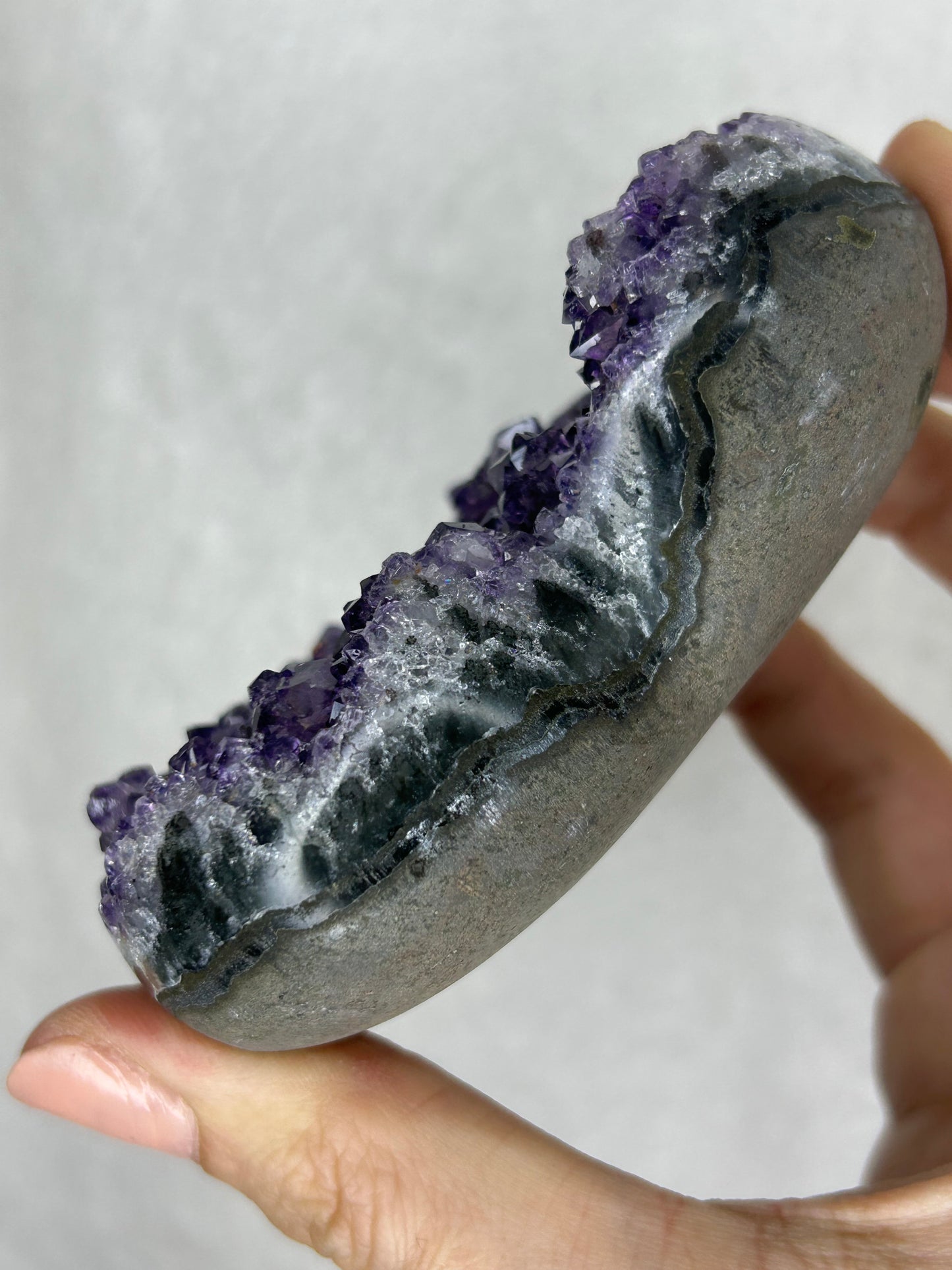 💖💖 Uruguayan HQ amethyst cluster heart I