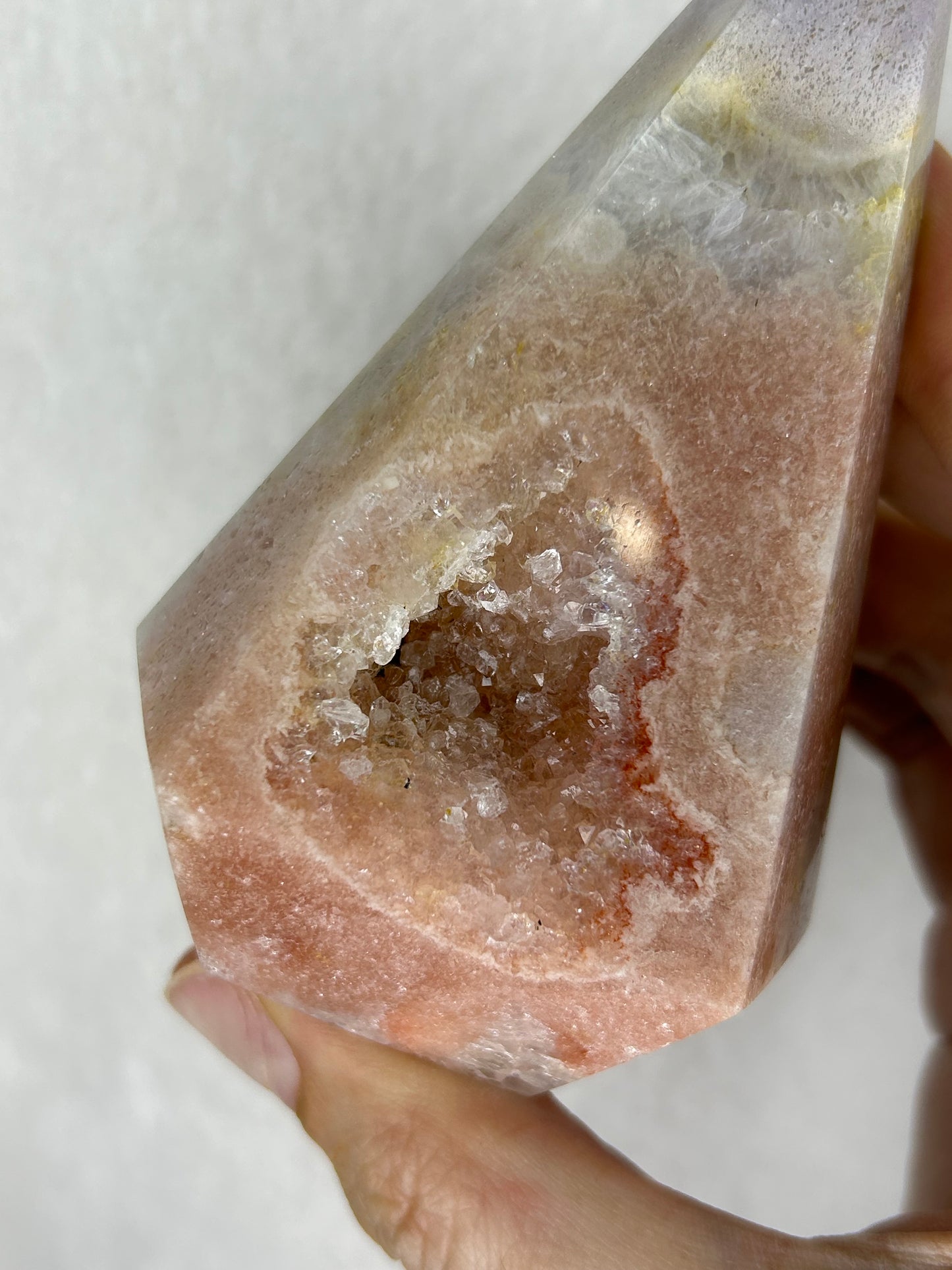Pink amethyst diamond