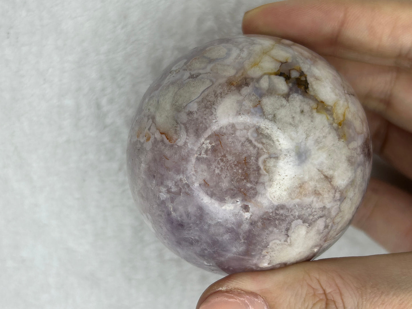 Pink Flower Amethyst Sphere