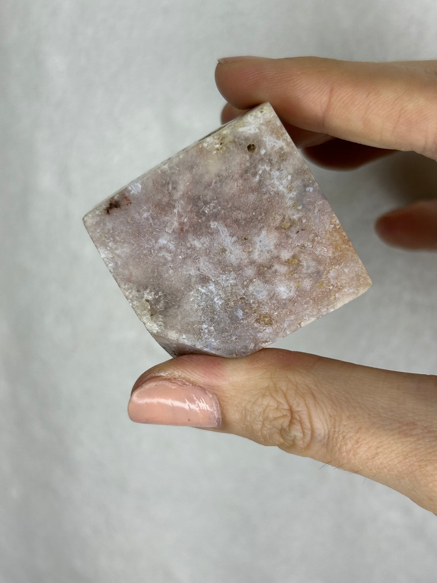 Pink Amethyst Floating Cube B
