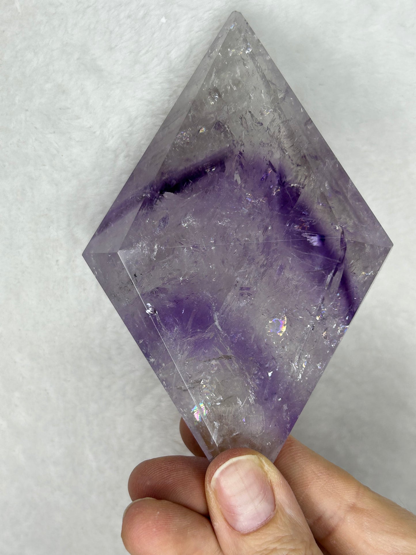 HQ ⭐️XTRA⭐️ Amethyst Phantom Faceted Diamond E