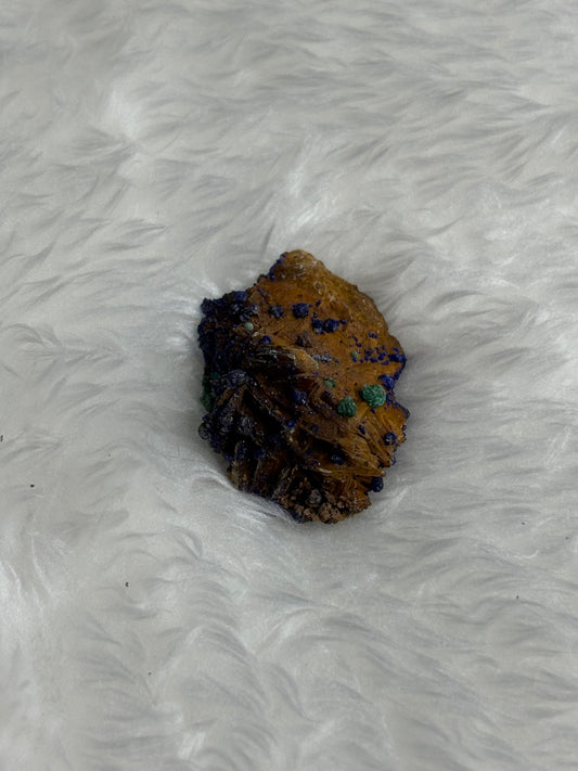 Malachite/Azurite on barite