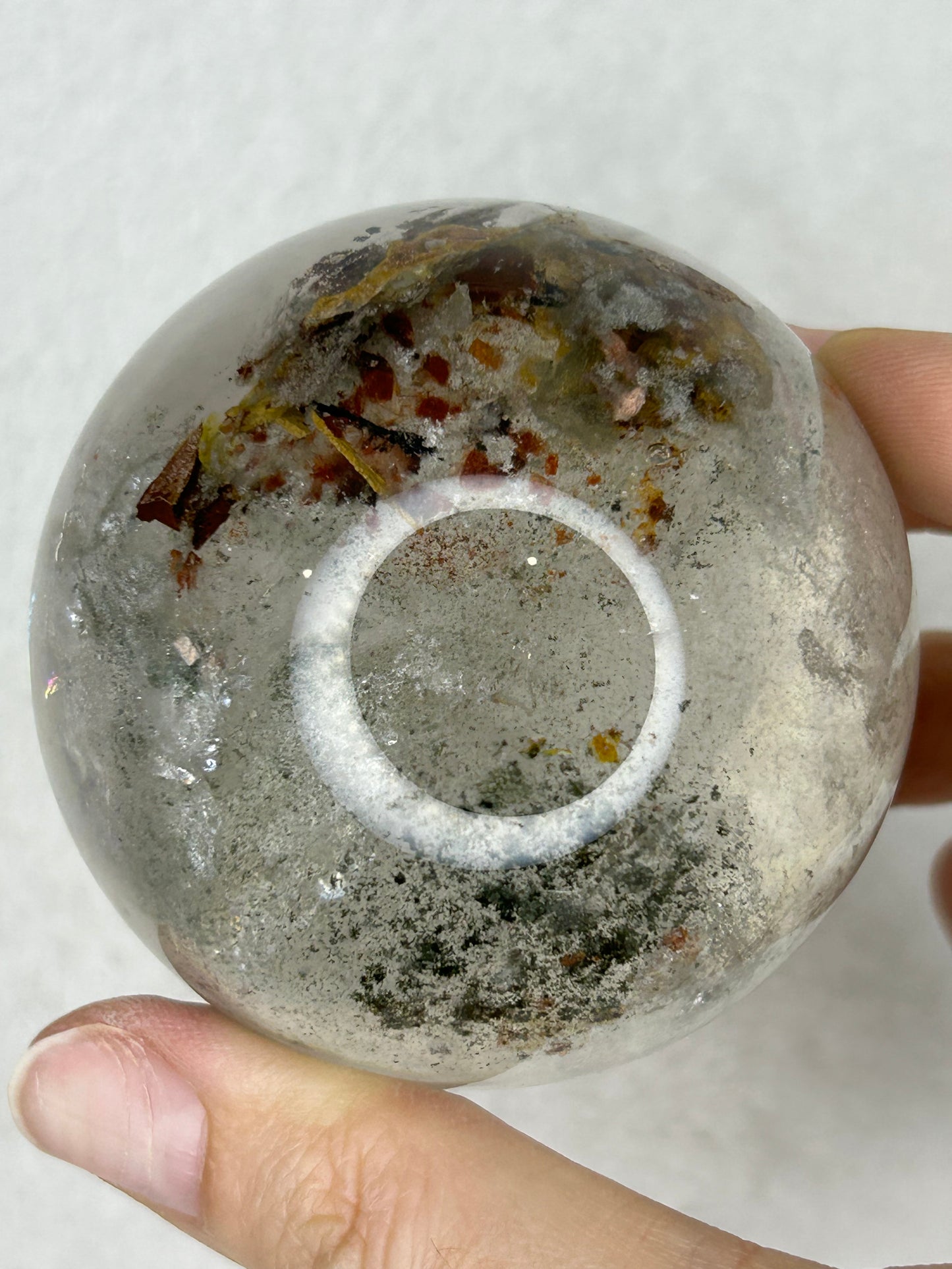 HQ Garden Quartz Sphere w/ Rainbows 🌈