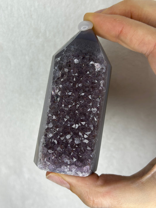 Brazilian Amethyst Agate Tower
