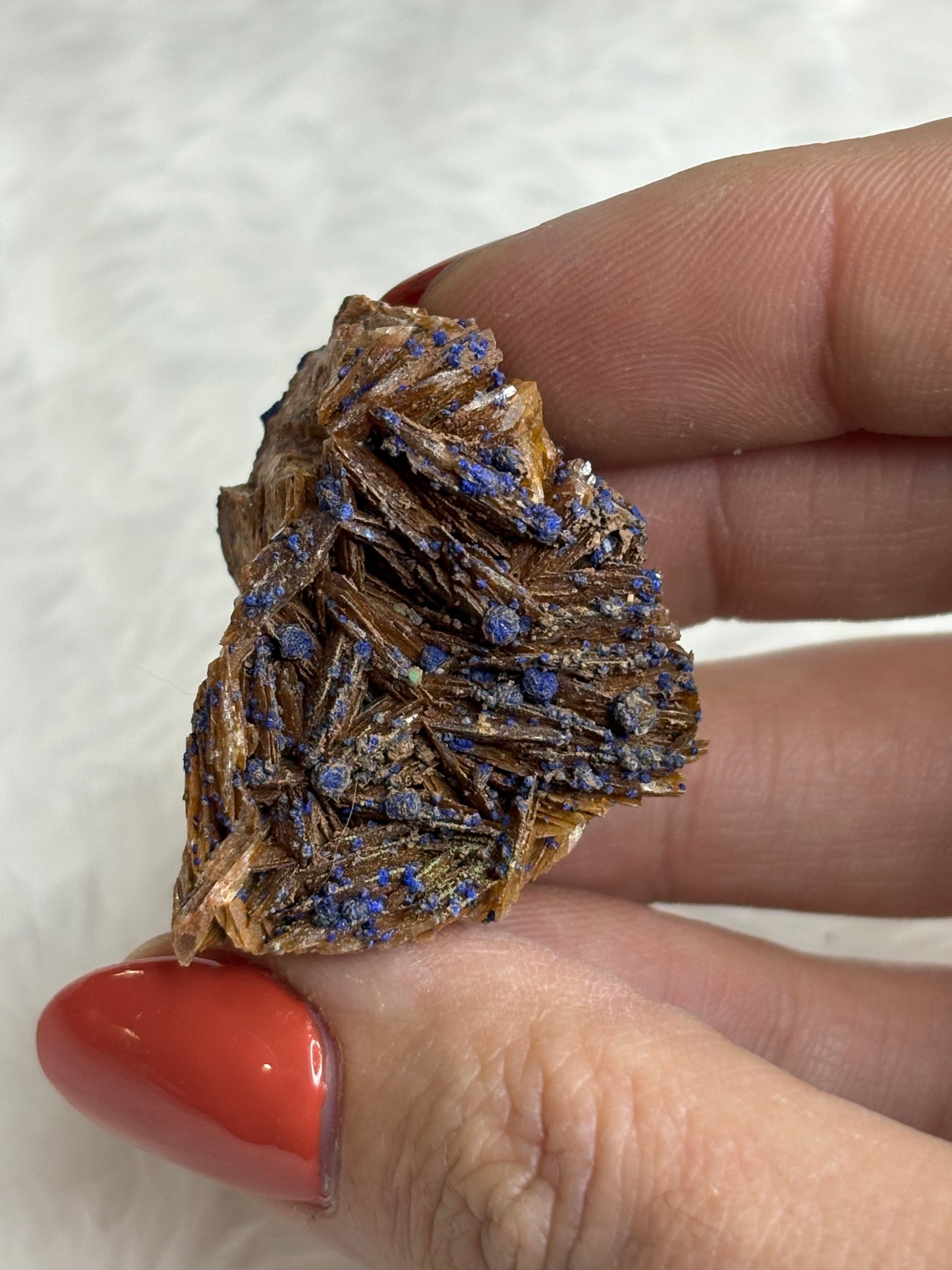 Malachite & azurite on barite