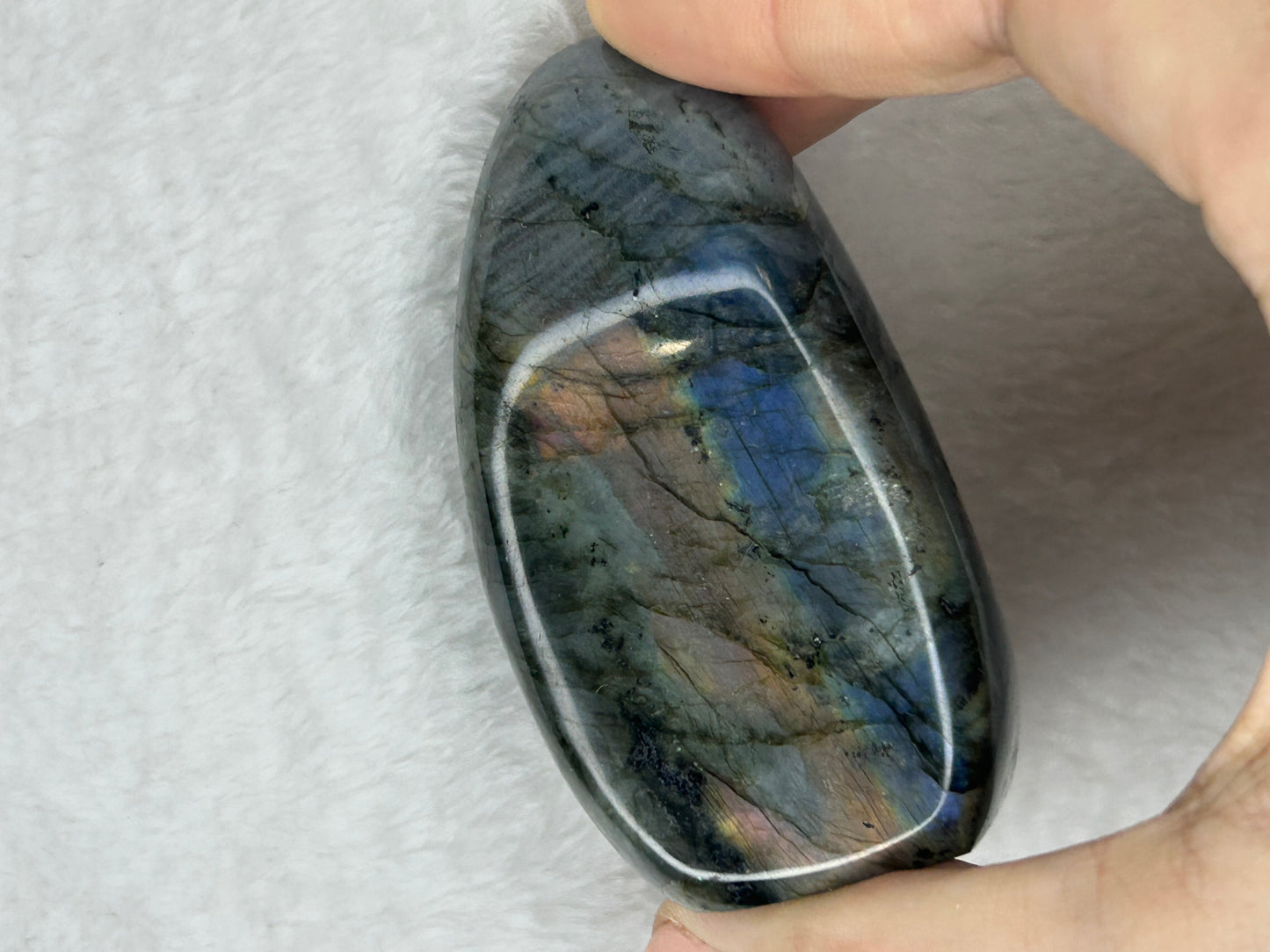Rainbow flash labradorite freeform A