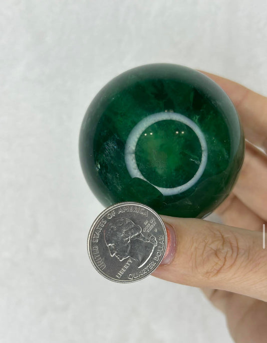 Juicy Green Fluroite Sphere A